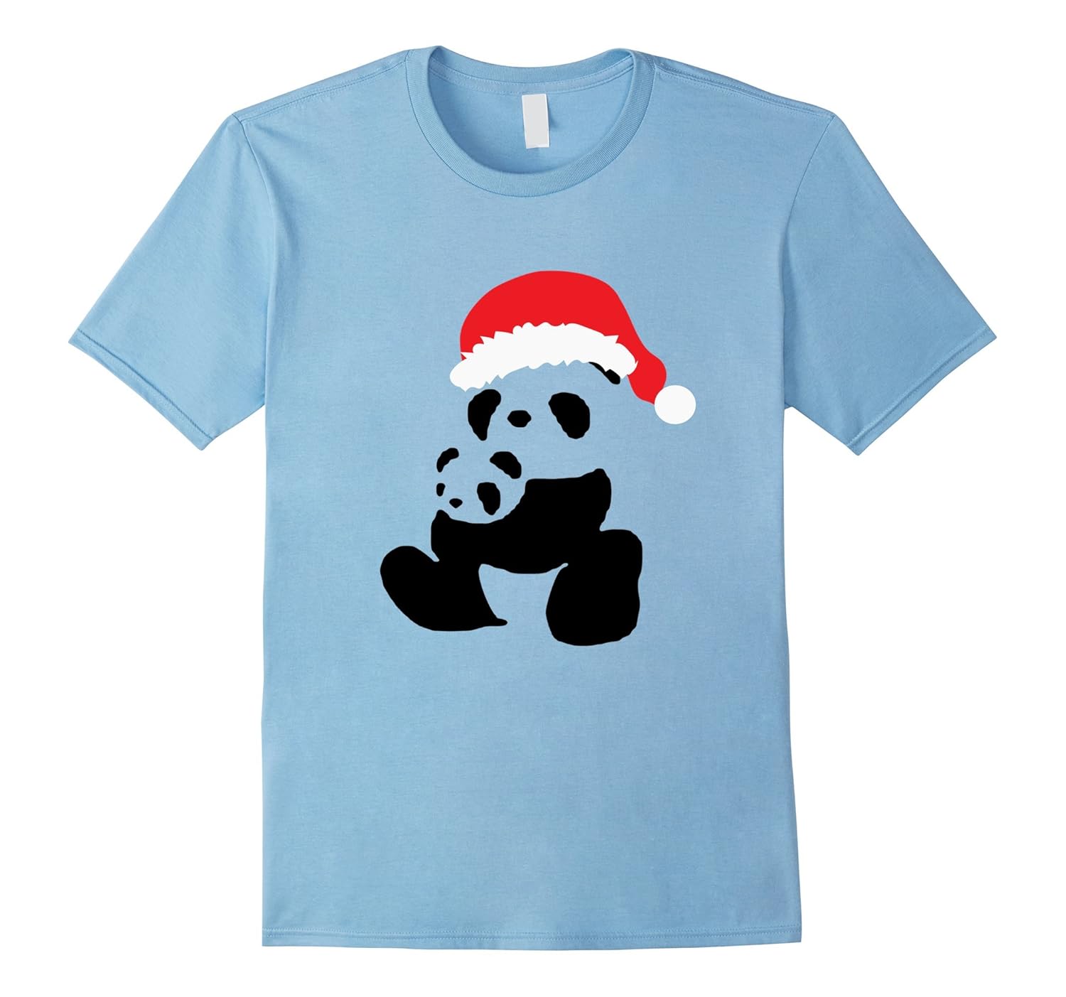 Mama, Papa, Cub Bear T-shirt - Cute Panda - Santa Hat-ANZ