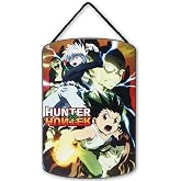 Open Road Brands Hunter x Hunter Action Hanging Wood Wall Decor | Fun Hunter x Hunter Anime Sign for Home