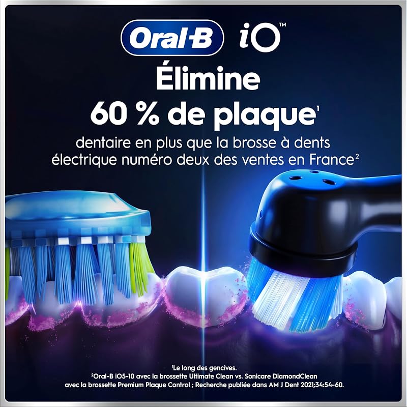 Brosses à Dents Electriques iO 6 Duo, 3 Brossettes, Noire et Rose