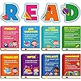 Reading Strategy Classroom Decorations Bulletin Board Poster Banner Set Classroom Supplies Decor for Daycare Library Kindergarten PreSchool Elementary Middle School(Read)