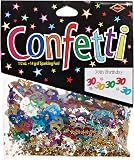 Beistle Fanci-Fetti Confetti '65' – Mehrfarbige Silhouetten-Konfetti Für 65. Geburtstag | 1/2 Unze Pro Packung