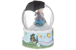 Precious Moments Disney Mary Poppins Musical Snow Globe | Let's Go Fly a Kite Musical Snow Globe | Disney Collectible | Disney Decor | Mary Poppins
