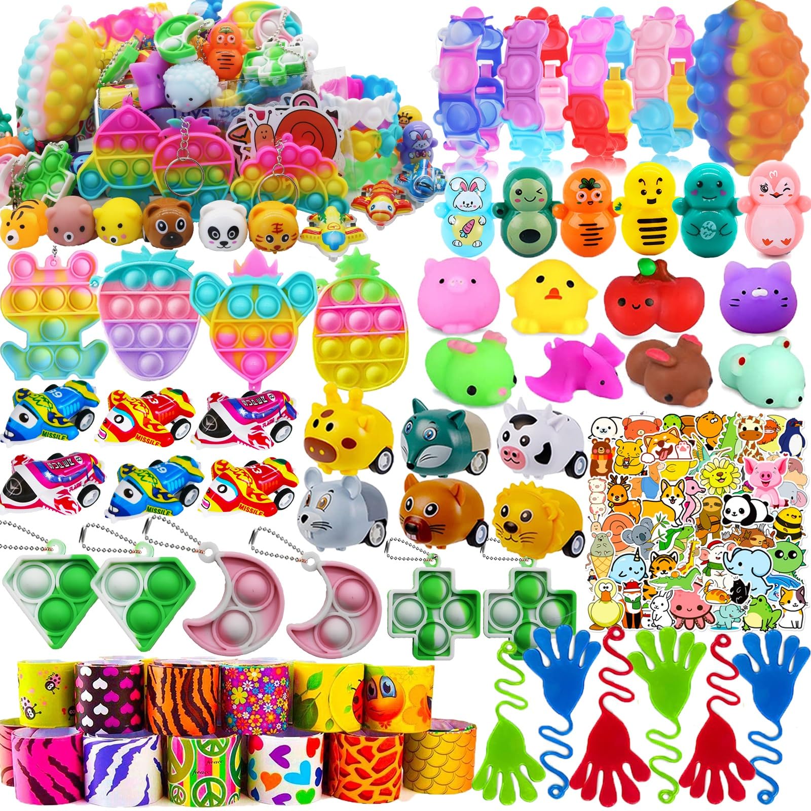 134 Pack Party Favors for Kids 3-5 4-8-12, Treasure Box Toys for Classroom Prizes, Pinata Filler, Goodie Bag Stuffers, Treasure Chest Carnival Prizes Bulk Toys