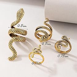 Harry and Henry Snake Ring Jewelry Adjustable