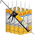 Sikaflex 1C SL 10 oz Limestone - Concrete Expansion Joint Filler, Self Leveling, Polyurethane Sealant. Pack of 12. 10 oz Applicator Gun Included