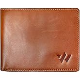 Weinner Leather Mens Wallet with RFID Blocking – Slim Bifold Wallet including ID Window, Card Slots and Cash Compartments – Genuine Soft Leather Wallet for Men (Forest Brown)