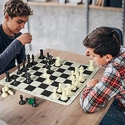 ELONGDI Tournament Chess Set with 20" Silicone