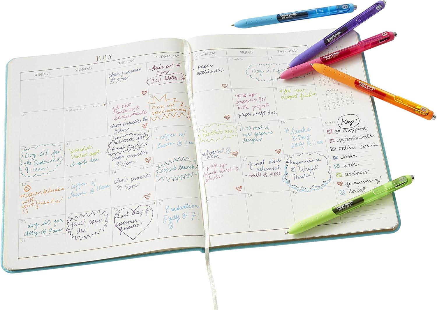 Paper Mate Gel Pens | InkJoy Pens, Medium Point, Assorted, 10 Count: Office Products