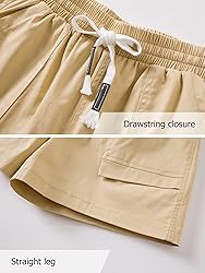 Vcansion Womens Elastic Waist Plus Size Summer