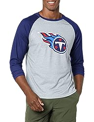 FOCO Men's NFL Team Raglan T-Shirt, Gray Big