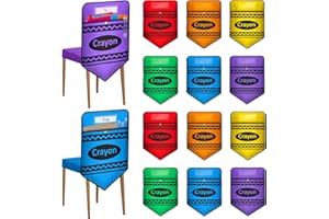 Moonld 12 Pcs Chair Pockets for Classrooms Set Crayon Chairback Buddy Pocket with Name Slot for Back to School Chair Organizer Seat Storage Pockets for Classroom Home