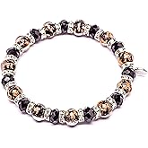 Authentic Murano Glass Elastic Stretch Bracelet - Handmade in Venice - Italian Jewelry - Lampwork Beads - Free Gift - Gift - Made in Italy