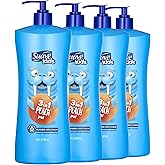 Suave Kids 3-in-1 Tear Free, Body Wash, Shampoo and Conditioners, Dermartologist Tested, Peach Pal, 28 Oz Pack of 4