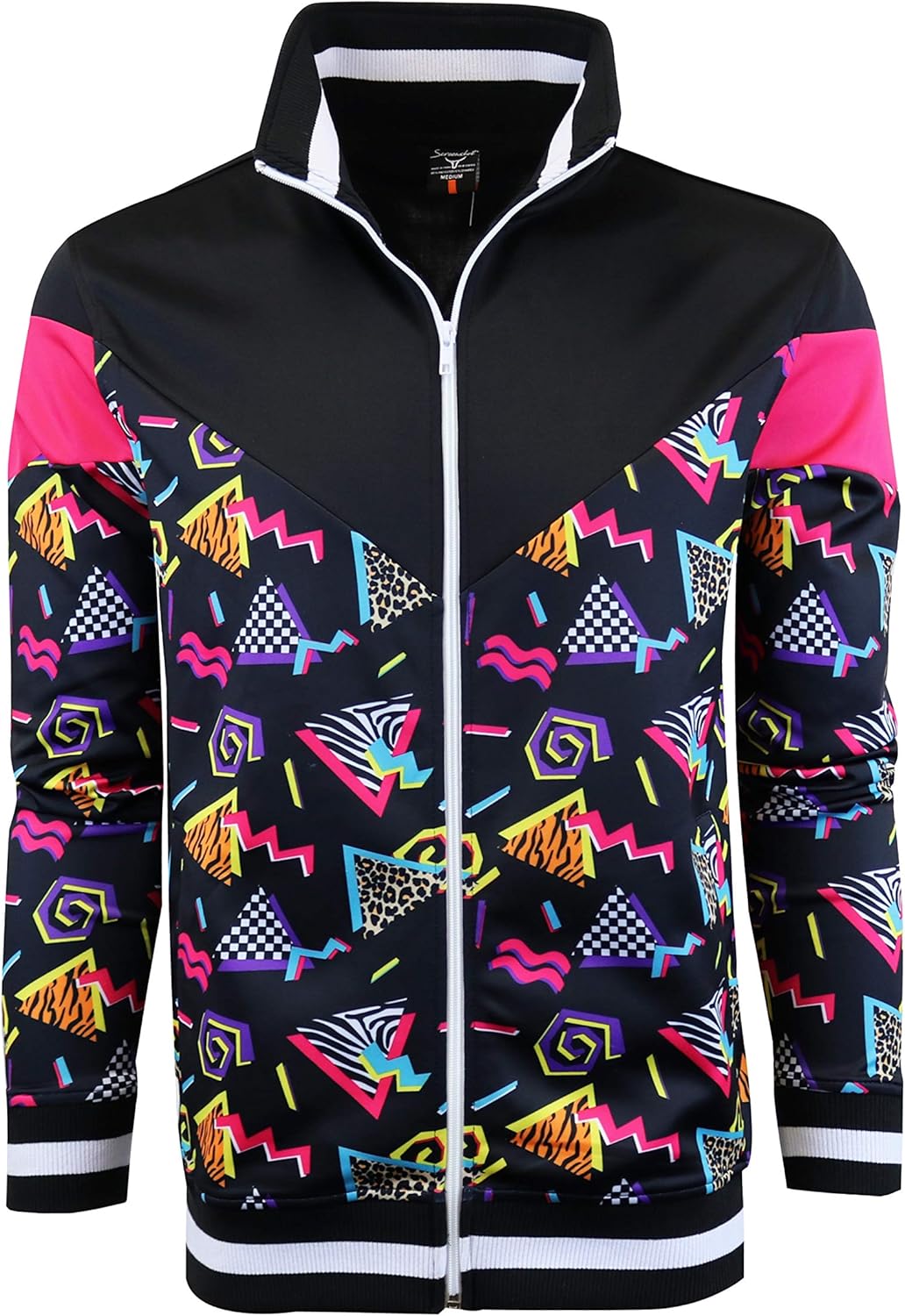 SCREENSHOT Mens Urban Hip Hop Premium Track Jacket - Slim Fit Side Taping Sportswear Urbanwear Streetwear Fashion Top at  Men’s Clothing store