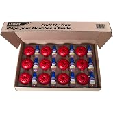 Terro Fruit Fly Traps for Indoors (12 Pack) + 540 Days of Lure Supply