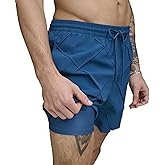 DKNY Mens Lightweight Quick Dry Volley UPF 40+ Protection Swim Trunk