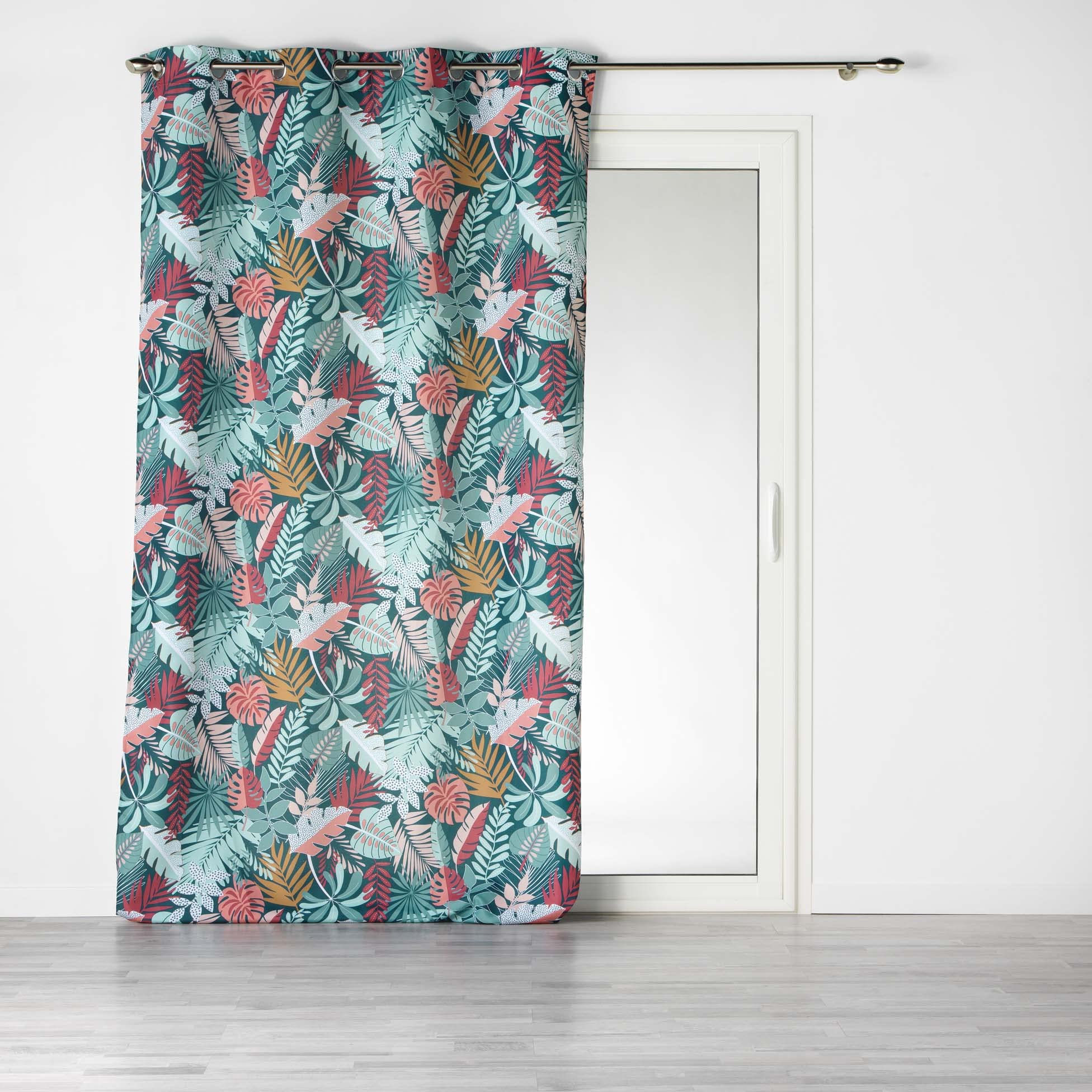 Douceur d'Intérieur, Jacala Printed Polyester Eyelet Curtain 140 x 260 cm