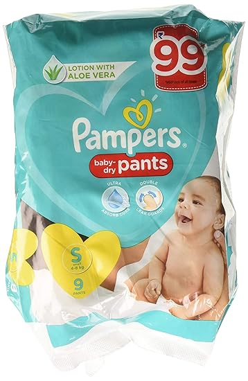 Pampers New Diaper Pants, Small, 9 count