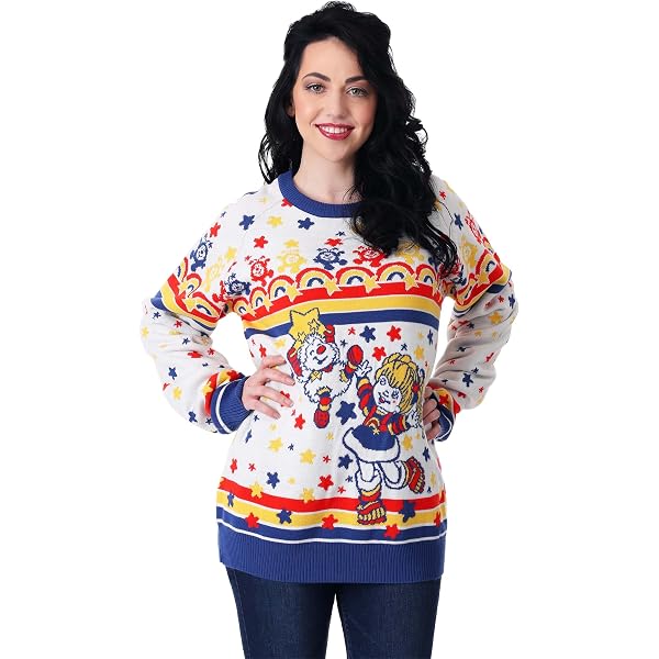 Amazon.com: Adult Rainbow Brite Ugly Christmas Sweater Rainbow Brite - XS :  Clothing, Shoes u0026 Jewelry