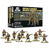 Warlord Games British &amp; Canadian Infantry (Winter) Platoon - 28mm Scale Plastic Miniatures for Bolt Action Highly Detailed World War 2 Miniatures