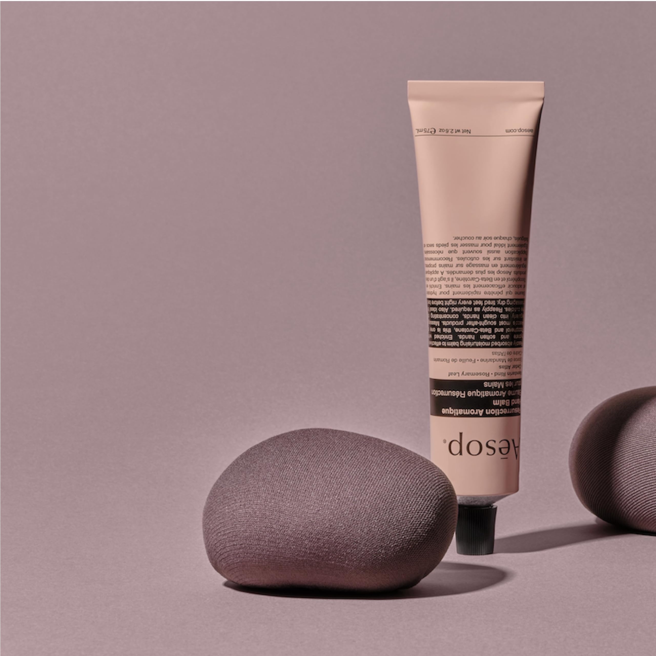 Aesop Resurrection Aromatique Travel Size Hand Balm | Lotion with Sweet Almond and Macadamia Nut to Nourish Dry Hands | 2.4 oz / 75mL