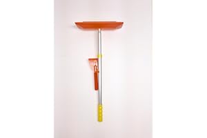 SNO Rake - Model #111-12" Rake/37 Telescoping Aluminum Handle w/Ice Scraper (Made in USA!)