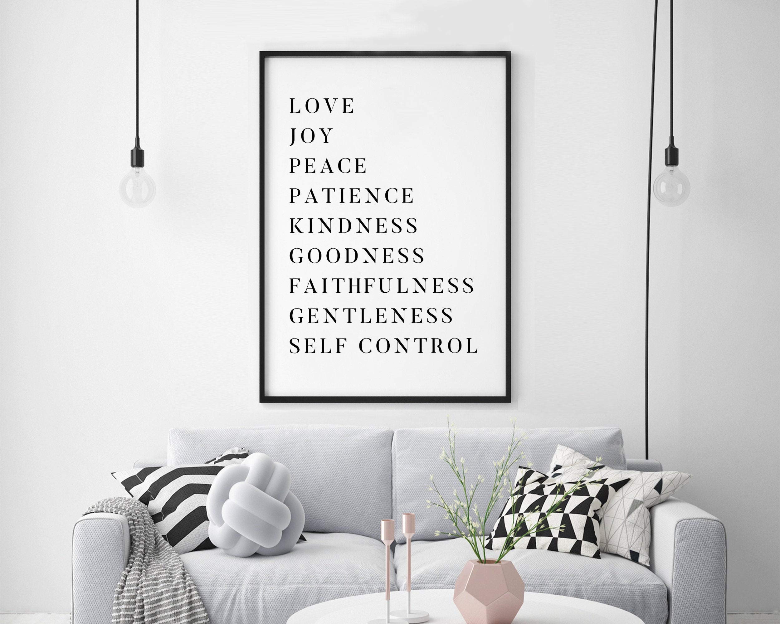 Bible Verse Wall Art Fruit Of The Spirit Buy Online In China At Desertcart