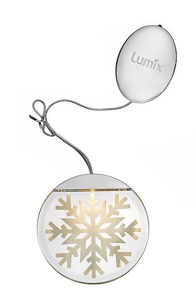 KRINNER Lumix Deco Lights - Schneekristall Acryl 10 x 10 cm