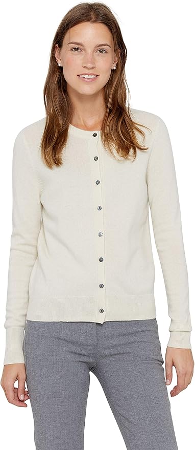 State Cashmere ピュア カシミヤ100 レディース 長袖 カーディガン クルーネック 前ボタン カーディガン ボレロ 通販 Amazon