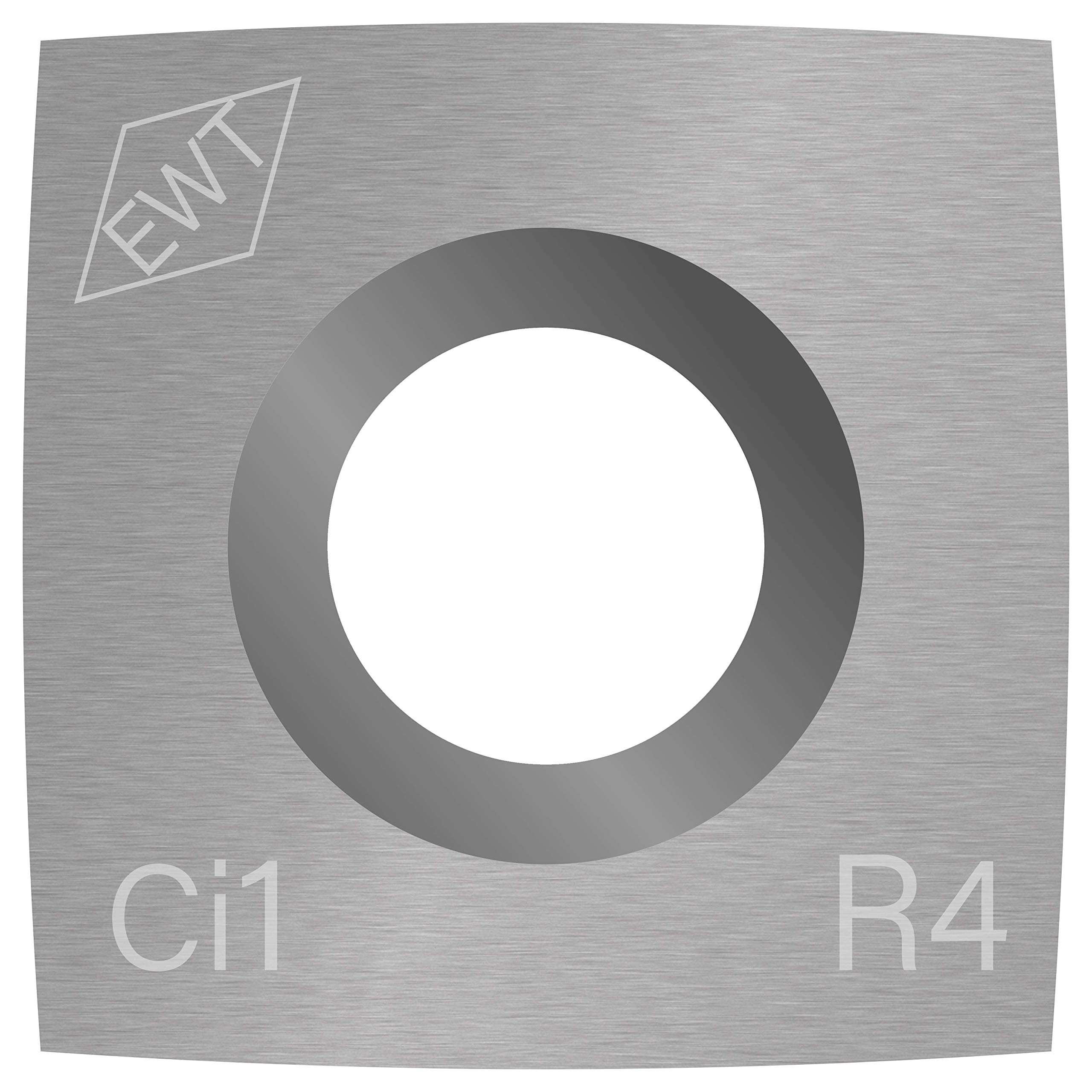 Authentic Easy Wood Tools Ci1-R4 Square Carbide Replacement Cutter (1400) with 4" Radius for Full and Pro Size Roughers Lathe Woodturning Tools