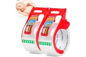 2-Pack No Noise Clear Packing Tape with Dispenser,2.7mil x 1.88" x 55Yds Heavy Duty Noiseless Packing Tape,Clear Packaging Tape for Shipping, Industrial Grade Moving Tape for Boxes COSIMIXO
