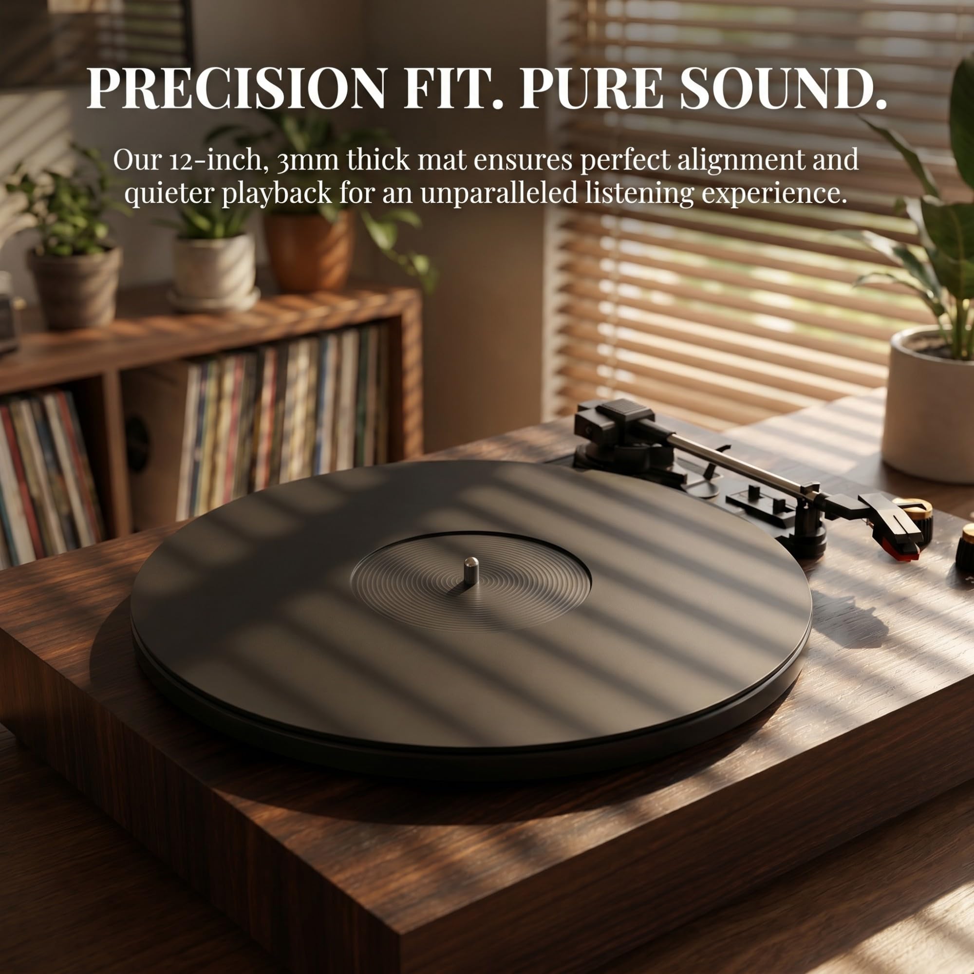 Musfunny Acryl Slipmat Turntable Mat: 30 cm Vinyl Slipmat Antistatisch 7