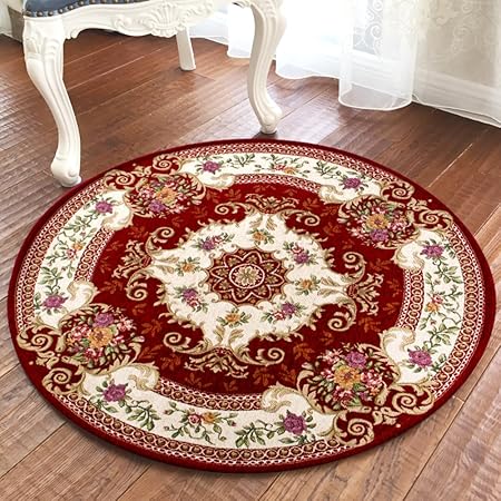 Haoly Tappeto Rotondolavabile In Lavatrice Pad Antiscivolo Usuraper Sedia Del Calcolatore Sedia Girevole Soggiorno Camera Da Letto Studio A Diametro