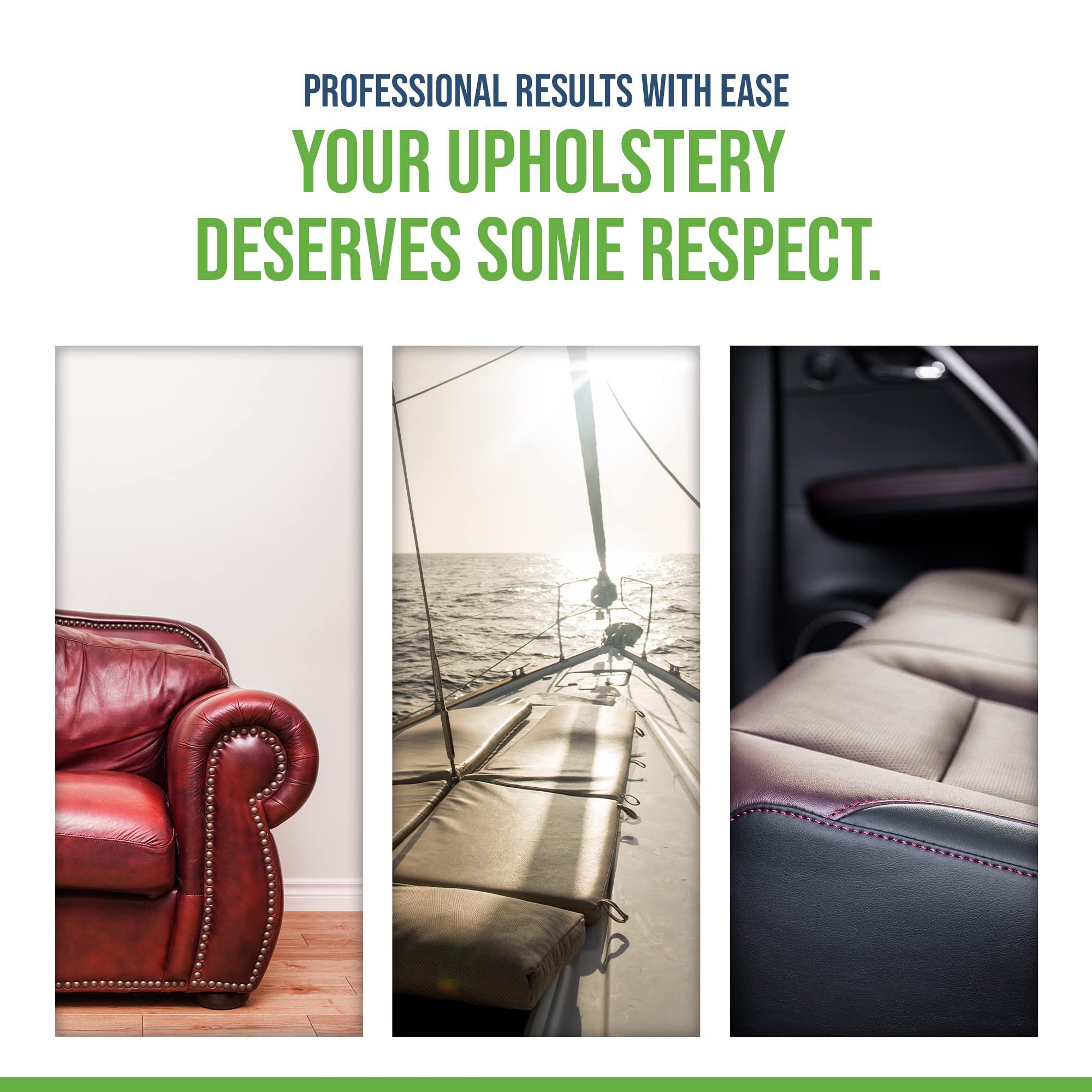 Finyl Fix Seam Stitch Repair Kit | Restore Seam Damage on Vinyl, Fabric, Leather, Heavy Canvas on Car/Boat Seats, Furniture, Clothes | Vinyl Repair Kit, Sewing Kit with Black & White Thread