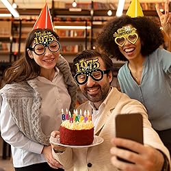 Turypaty 24Pcs 1975 50th Birthday Paper Glasses
