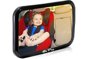 So Peep Baby Car Mirror - Adjustable Backseat Safety for Newborns Chritsmas Car Decoration Gifts