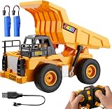 JOYIN Remote Control Dump Truck 2.4GHz LED Lights 600mAh Batteries Boys 3-8