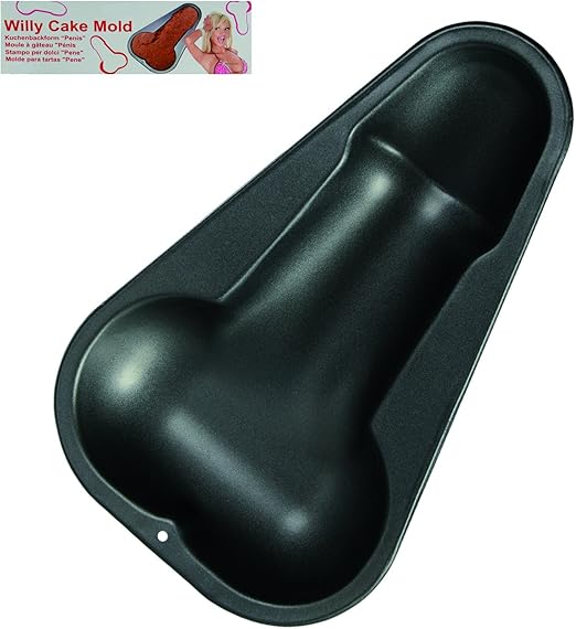 Quality Teflon Non Stick Penis Willy Shaped Cake Tin Mould Perfect For Making That Naughty Birthday Hen Night Party Cake Amazon Co Uk Kitchen Home