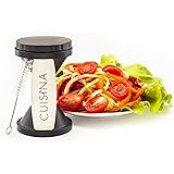 Vegetable Spiralizer From Cuisina, Spiral Slicer Easily Makes Spiralized Veggies, Easy and Safe Handheld Design with Built-in Finger Guards, Stainless Steel Blades Designed to Not Break, Easy to Clean with Included Brush, Transform Your Diet Today!