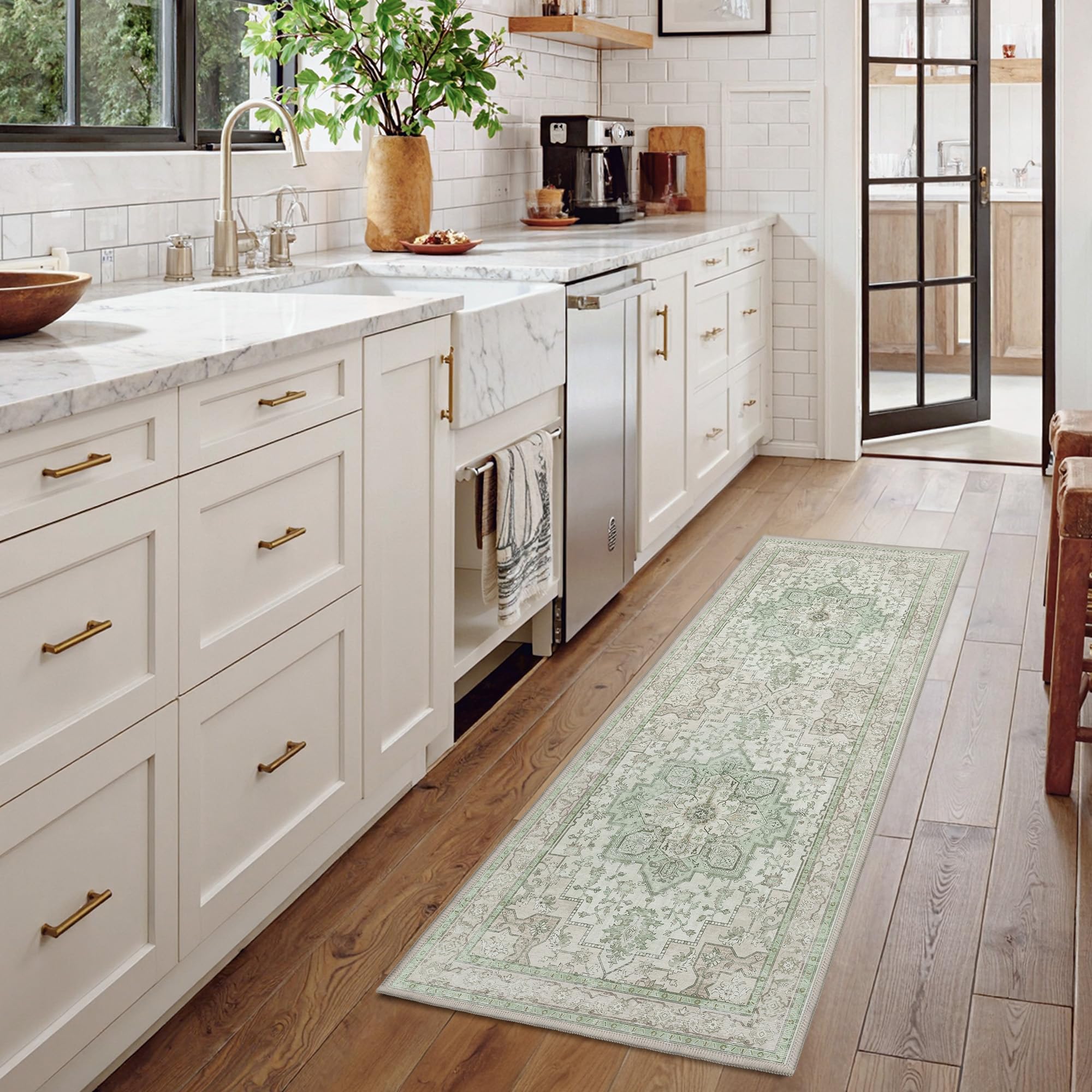 GENIMO 2'6''x12 Runner Rugs for Hallway, Machine