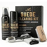 Eagle Suede & Nubuck Cleaning Kit – 5-Piece Set with Foam Suede Cleaner & Protector Spray, 3-Way Brush, Scrub Brush & Cloth – Suede Care Kit for Shoes & Boots- Compatible with Ugg Boots