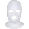 SATINIOR 3 Holes Ski Mask Full Face Cover Outdoor Balaclava Winter Knitted Neck Gaiter for Halloween Sports Cycling