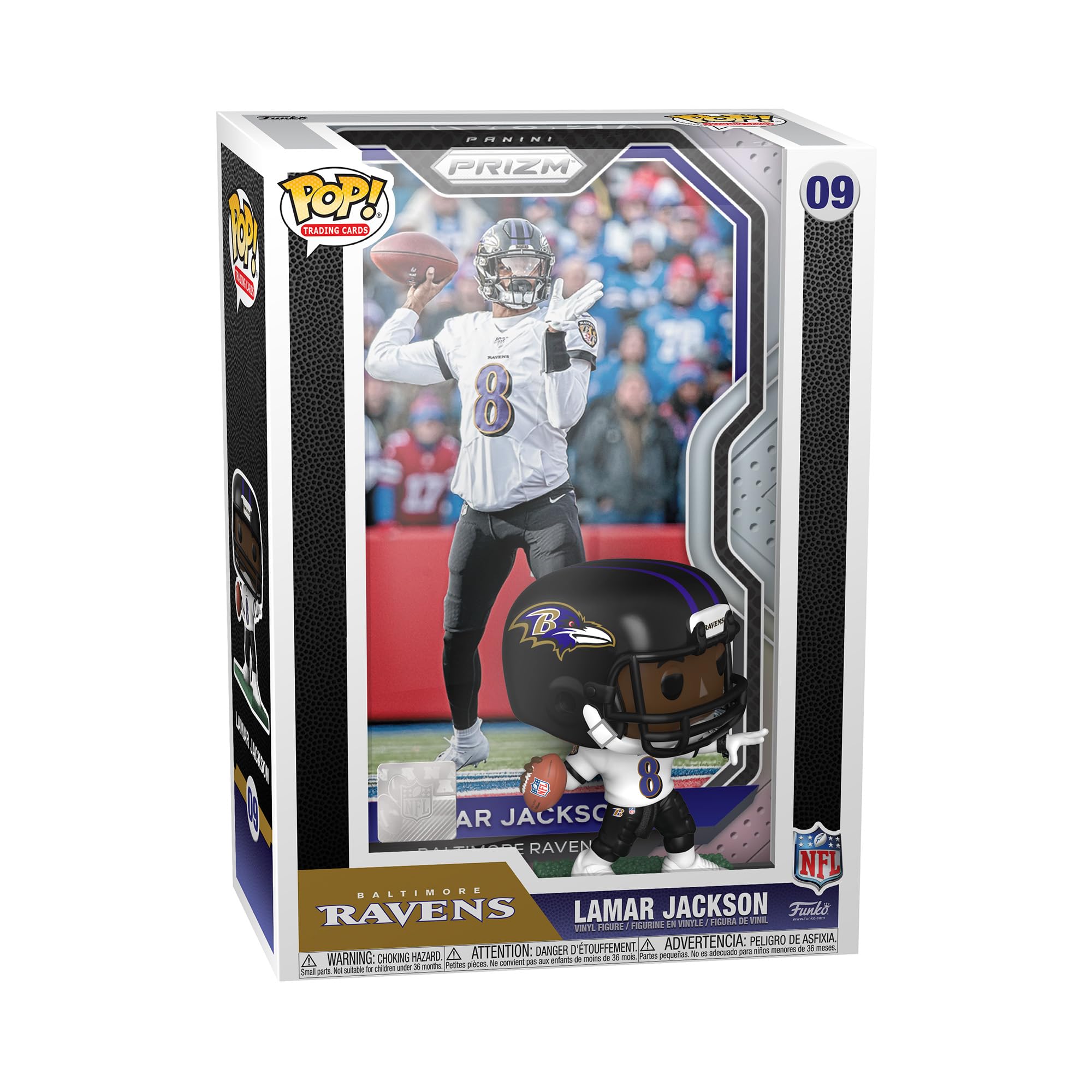 Funko Pop! Trading Cards: Lamar Jackson - NFL - Collectable Vinyl Figure - Gift Idea - Official Merchandise - Toys for Kids & Adults - Sports Fans - Model Figure for Collectors and Display
