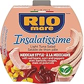 Rio Mare - Insalatissime Tuna Salad - Mexican Style - Ready to Eat Light Tuna Salad, High in Protein, No Preservatives, 160g