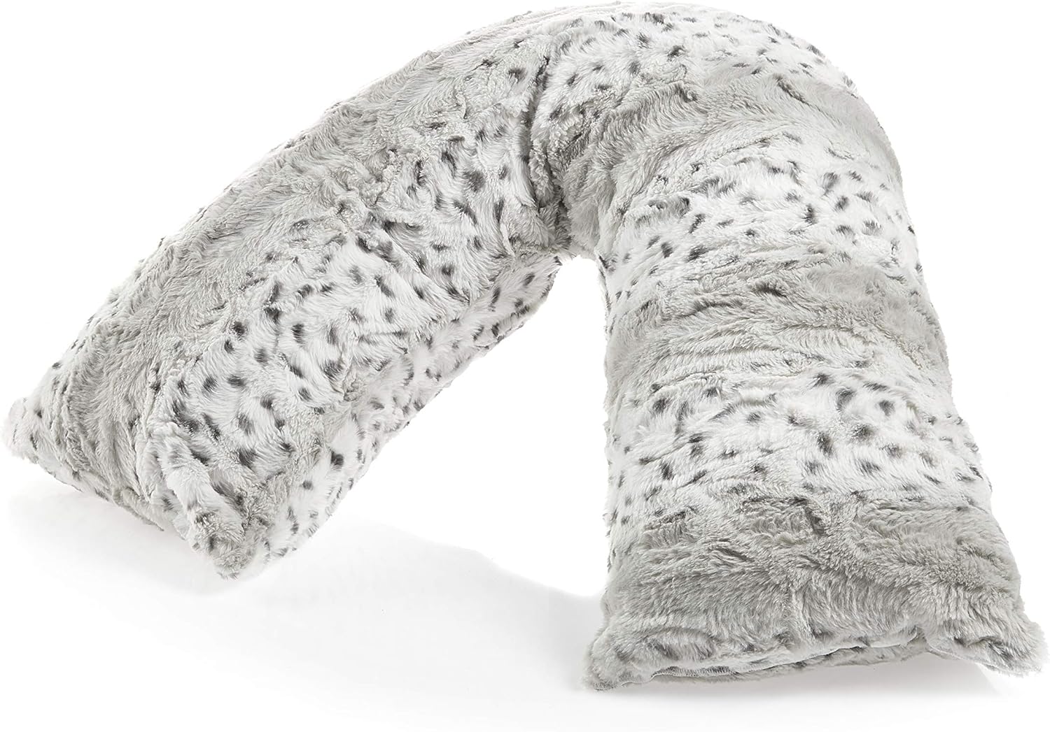 Downland Bedding Snow Leopard VShape Pillow Grey, one size
