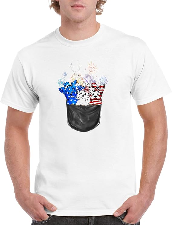 yorkie pocket t shirt
