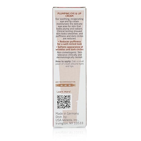 WELEDA PLUMPING EYE & LIP CREAM WITH PEPTIDES FROM MACA ROOT AND POMEGRANATE