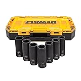 DEWALT DWMT74737 Tough Box 7PC mm 1/2 Deep Drive