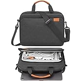 MoKo 9-11 Inch Tablet Sleeve Case, Protective Handle Shoulder Bag Fits 11inch iPad Air M3, iPad A16 2025, iPadPro M4/Air 5/4th 10.9, iPad10/9/8/7th 10.2, Tab S8/S9 11, Black & Gray