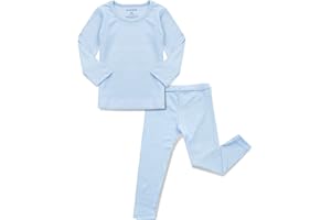 AVAUMA Baby Boys Girls Pajama Set Kids Toddler Snug fit Ribbed Sleepwear pjs for Daily Life Style
